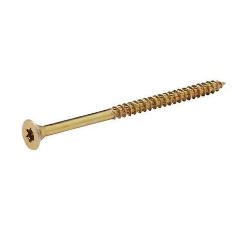Turbodrive Tx Double Countersunk Yellow Passivated Steel Wood Screw