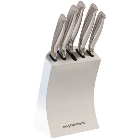 Morphy Richards 79005 5 Piece Knife Block White Homeware