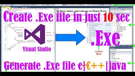 Create Exe File In Visual Studio Generate Exe File From Project In