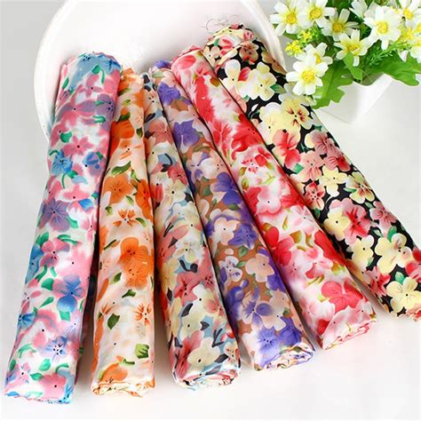 Decoration Satin Fabric Soft Floral Satin Glossy Satin Fabric 100cm