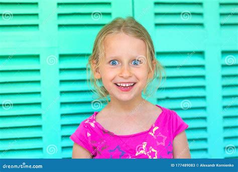Surprised Little Girl Stock Image Image Of Closeup 177489083