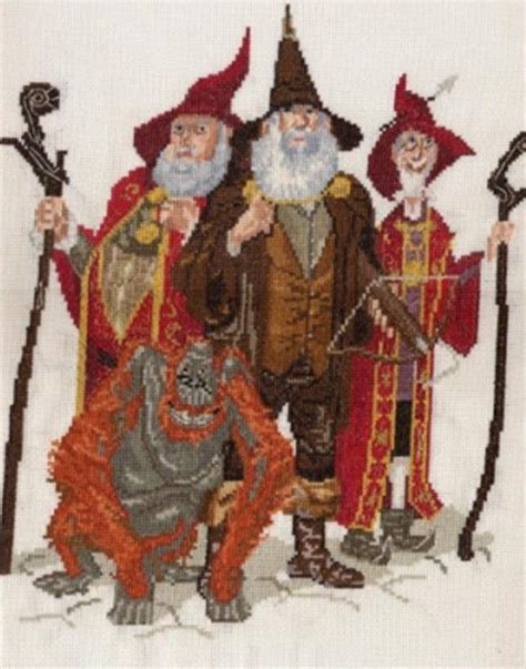 Details About Discworld Cross Stitch Kits Grannys Cottage Faculty