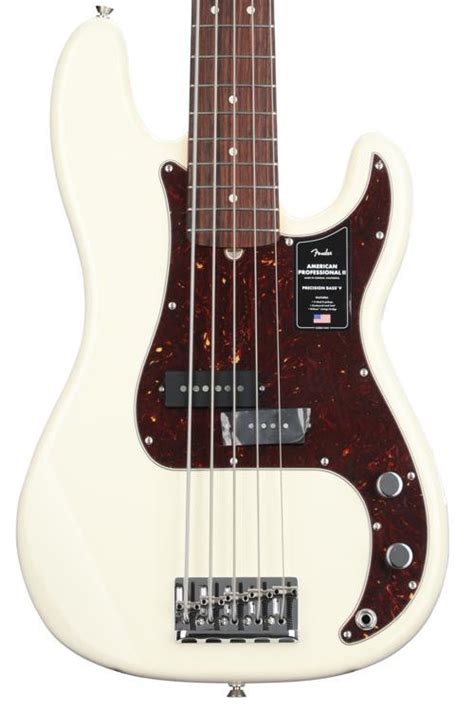 Fender American Professional II Precision Bass V Olympic White With