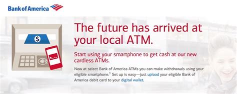 That's why we're pleased to offer you apple pay. Bank of America Starts Offering ATM Withdrawals Using ...