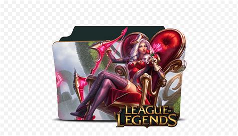 League Of Legends Folder Icon Ashe Version Png Klipartz