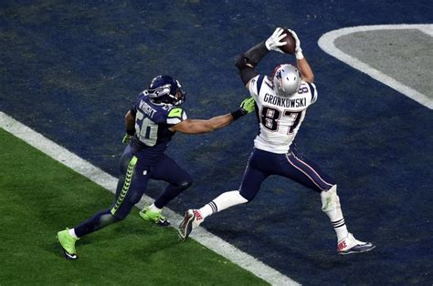 Super Bowl 49 Tom Brady Rob Gronkowski Give Patriots 14 7 Lead Video
