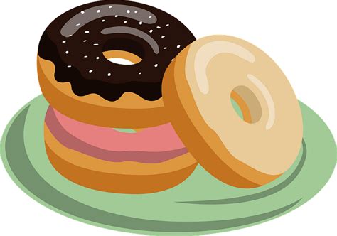Doughnuts On A Plate Clipart Free Download Transparent Png Creazilla