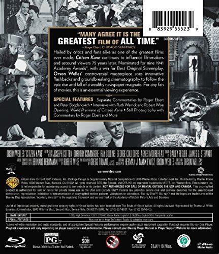 Citizen Kane 75th Anniversary Bd Blu Ray Pricepulse