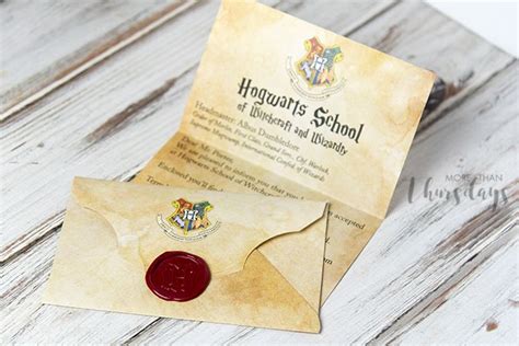 Free Printable Customizable Hogwarts Letter With Envelope Template