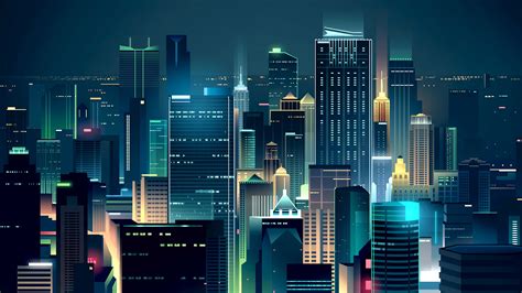 Manual Resize Of Wallpaper Home Night Vector The City Style