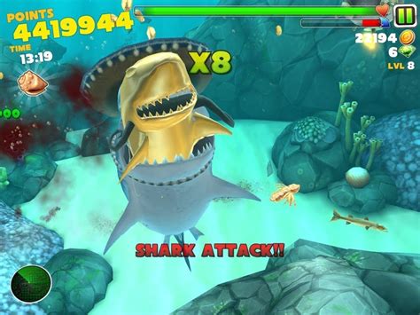 Because in the upper left of the screen there is a life points bar. Hungry shark evolution hack apk - Ordinateurs et logiciels