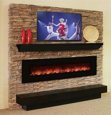 Transform Your Home With A Wall Mounted Electric Fireplace With Mantel Wall Mount Ideas
