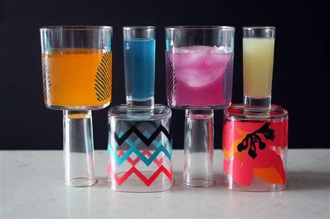 A Wine Glass And Shot Glass In One Diy Glass Diy Wine Glass Shot Glass