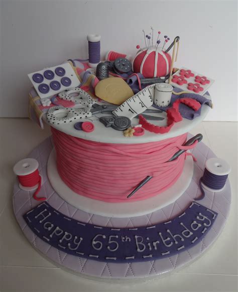 65th Birthday Cake For An Avid Dressmaker Crazy Cakes 65 Birthday Cake Cake