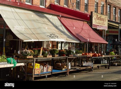 Italian Market South 9th Street Philadelphia Pennsylvania Usa Stock