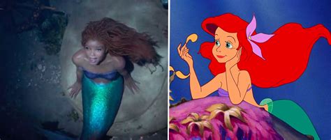 Comparison Of The Little Mermaid Animated Vs Live Action Bullfrag