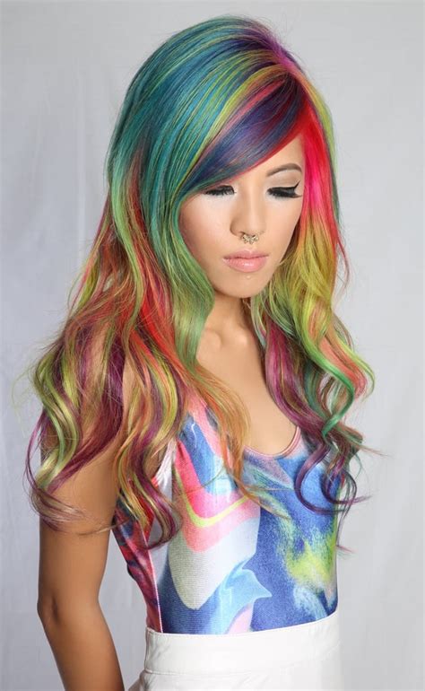 Sand Art Rainbow Hair Colour Popsugar Beauty Australia