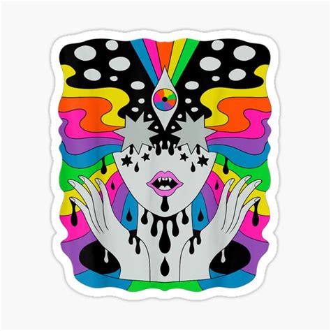 Psychedelic Abstract Nude Art Lsd Hippie Trippy Gift Idea 1354