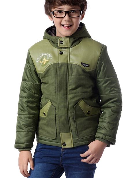 Sgbo Big Boys Winter Solid Fashion Hooded Puffer Jacket Us Size 15