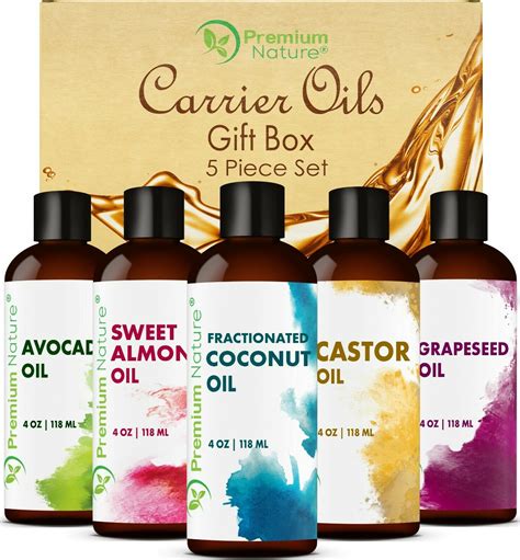 Carrier Oils 5 Pk Variety Set 4 Oz Each Best Oils For Body