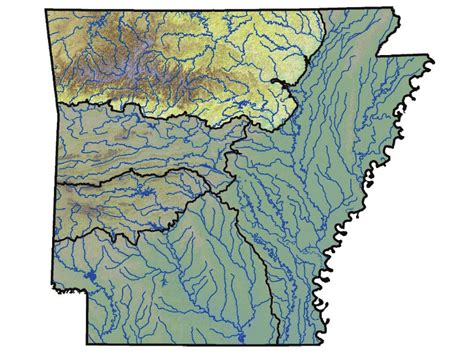 Location Of The Ozark Mountains Wetland Planning Region Of Arkansas