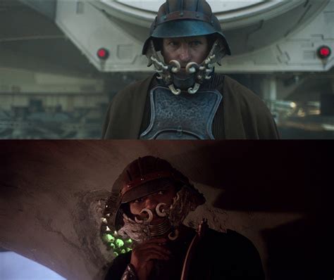 In Solo A Star Wars Story 2018 Becketts Disguise Is The Same One Lando Uses In Return Of