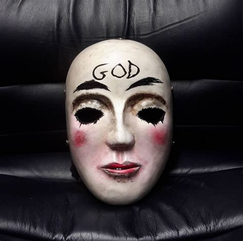 Purge Style God Mask Prop Replica Horror Mask Halloween Resin Film