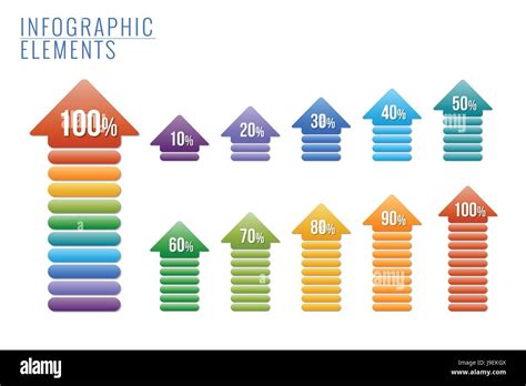 Infographics Elements Percent Progress Stock Vector Image And Art Alamy
