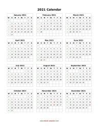 It's hard to believe 2020 has drawn to a close! Download Blank Calendar 2021 (12 months on one page, vertical)