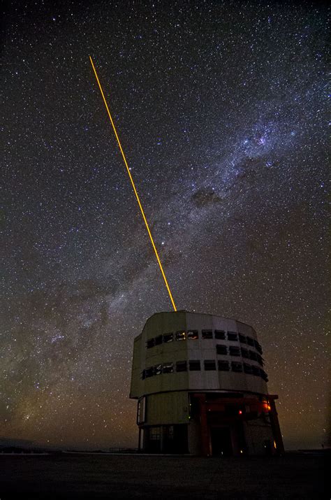 It was a great evening with our star to guide us! Yepun and the Laser Guide Star | ESO