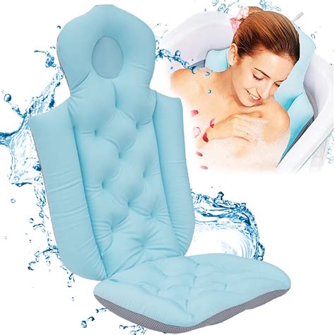 Keyohome Full Body Bath Pillow Spa Pillow Ergonomic Non Slip Spa Bathtub Mat Mattress Pad