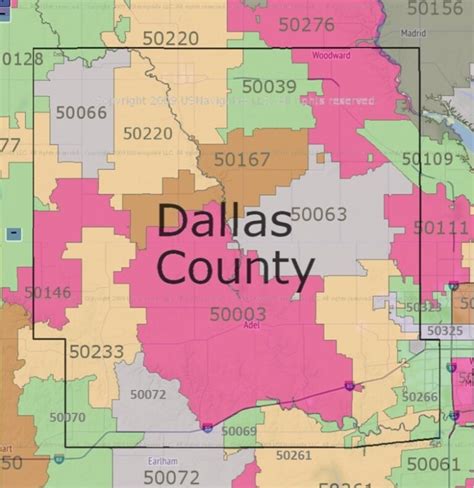Zip Code Map Dallas County World Map