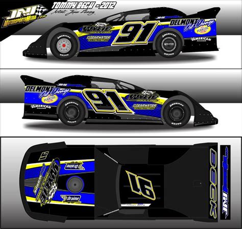 2012 Tommy Beck Dirt Late Model Wrap By 54warrior On Deviantart