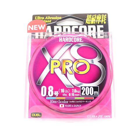 Yo Zuri Duel P E Line Hardcore X8 Pro 200m P E 0 8 7 0kg 0 15mm 5 Color H3889 Ebay
