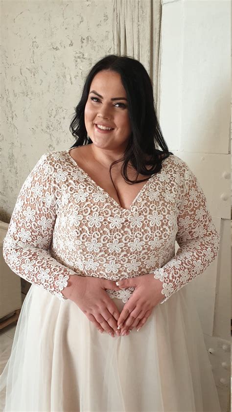 plus size wedding dress plus size wedding dress with sleeves etsy