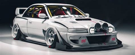 Widebody Subaru 22b Sti Cyberpunk Looks Like A Jdm Special For Ken