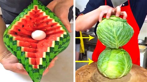 15 Ninja Cute Fruit Cutting Art Ideas And Knife Skills Oddly Satisfying