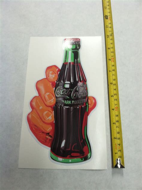 Coca Cola Pop Cola Decal Soda Hand Sticker 10 Inch