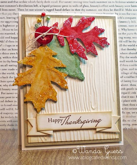 It doesn't get much cuter than these embroidery hoop place cards. Moxie Fab World Tuesday Trigger - Fall Card! - A Blog ...