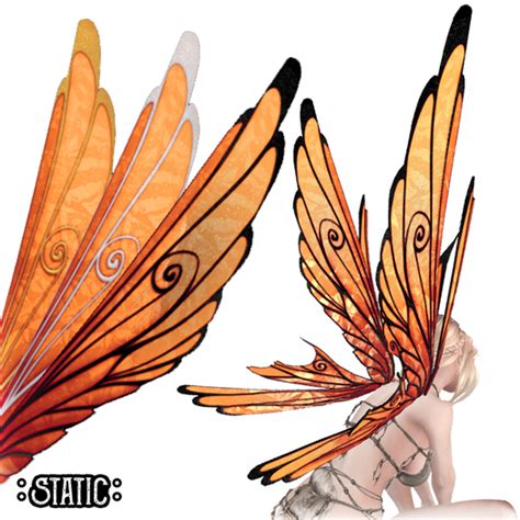 Second Life Marketplace Static Fae Autumn Wings