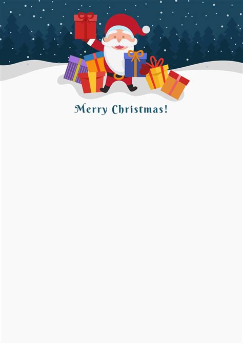 Free Printable Christmas Letterhead Printable World Holiday