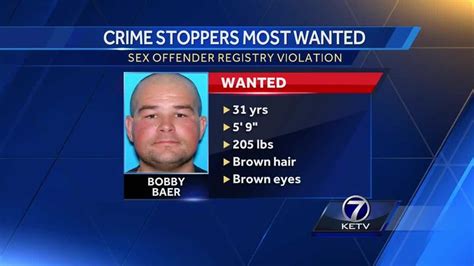 Crime Stoppers Authorities Looking For Man On Sex Offender Registry