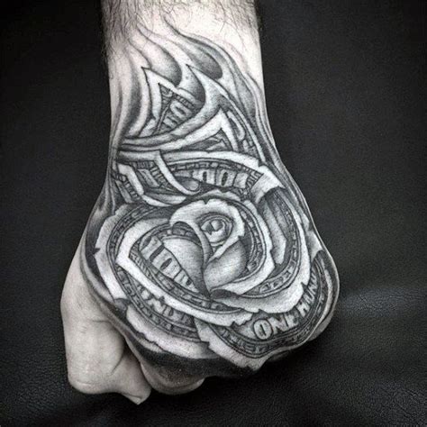 A delicate design that is perfect for any occasion. Top 81 Money Rose Tattoo Ideas -[2021 Inspiration Guide ...