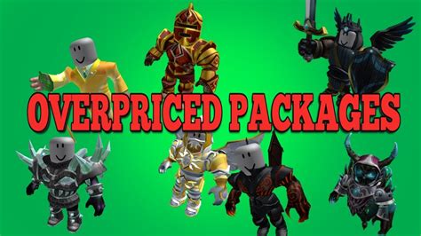 Completely Overpriced Roblox Packages Youtube