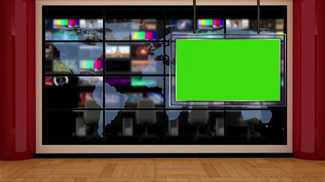 Entertainment Tv Studio Set 20 Virtual Green Screen Background Loop