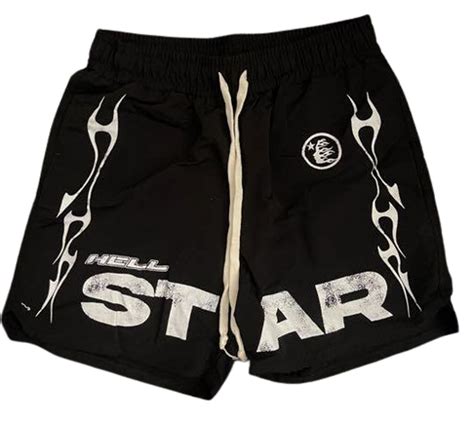 Hellstar Logo Black Shorts Whats On The Star