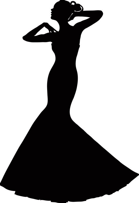 черный силуэт женщины в платье 25 тыс изображений найдено в ЯндексКартинках Silhouette Mode