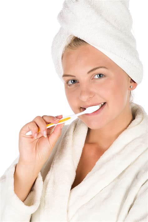 Woman Brushing Teeth Free Stock Photo Public Domain Pictures