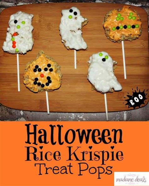 Diy Halloween Rice Krispie Treat Pops