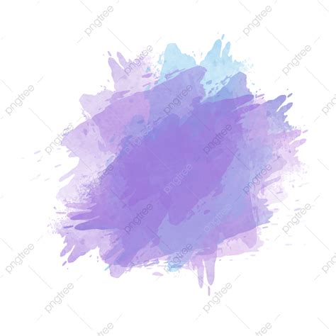Purple Watercolor Splash White Transparent Purple Watercolor Splash